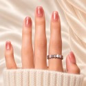 Faux ongles French cat eye rose – Pitaya | Kazinails