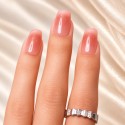 Faux ongles French cat eye rose – Pitaya | Kazinails