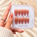 Faux ongles French cat eye rose – Pitaya | Kazinails