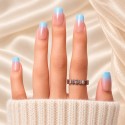 Faux ongles bleu ciel dégradé – Skyfall | Kazinails