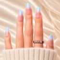 Faux ongles bleu ciel dégradé – Skyfall | Kazinails