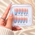 Faux ongles bleu ciel dégradé – Skyfall | Kazinails