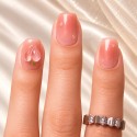 Faux ongles rose pêche 3D – Peachy Dream | Kazinails