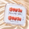 Faux ongles rose pêche 3D – Peachy Dream | Kazinails
