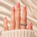 Faux ongles rose pêche 3D – Peachy Dream | Kazinails