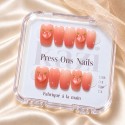 Faux ongles rose pêche 3D – Peachy Dream | Kazinails