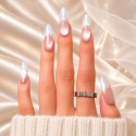 Faux Ongles Frozen Butterfly :  Qualité professionnelle à domicile.
