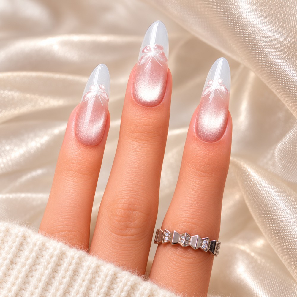 Faux Ongles Frozen Butterfly :  Qualité professionnelle à domicile.