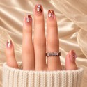 Faux Ongles Cannelle : Une manucure soignée, durable et réutilisable