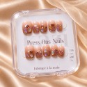 Faux Ongles Cannelle : Une manucure soignée, durable et réutilisable
