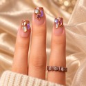 Faux Ongles Cannelle : Une manucure soignée, durable et réutilisable