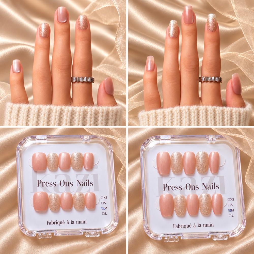Faux Ongles Silver Lining : Une manucure soignée, durable et réutilisable