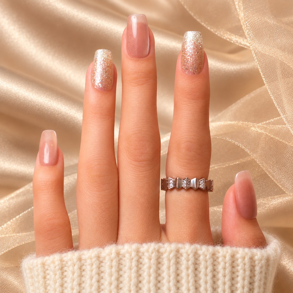 Faux Ongles Silver Lining : Une manucure soignée, durable et réutilisable