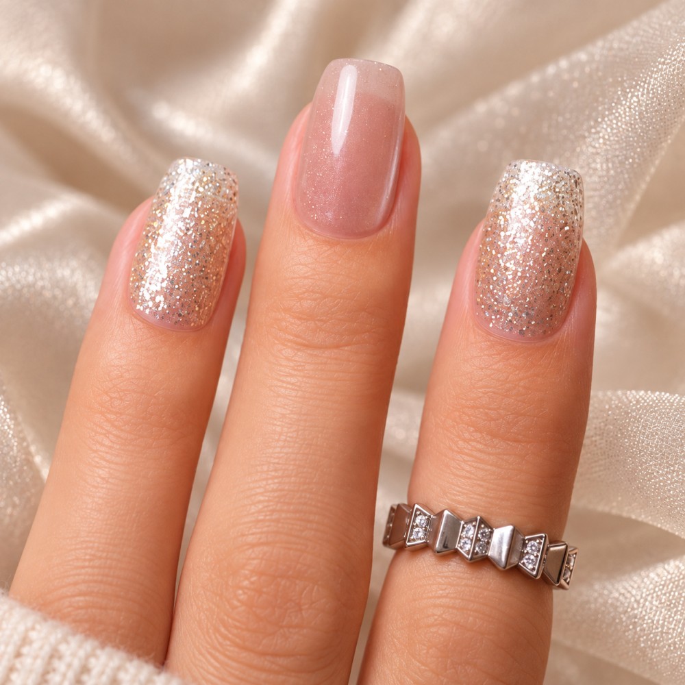 Faux Ongles Silver Lining : Une manucure soignée, durable et réutilisable