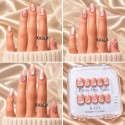 Faux Ongles Spring Blossom: Une manucure soignée, durable et réutilisable