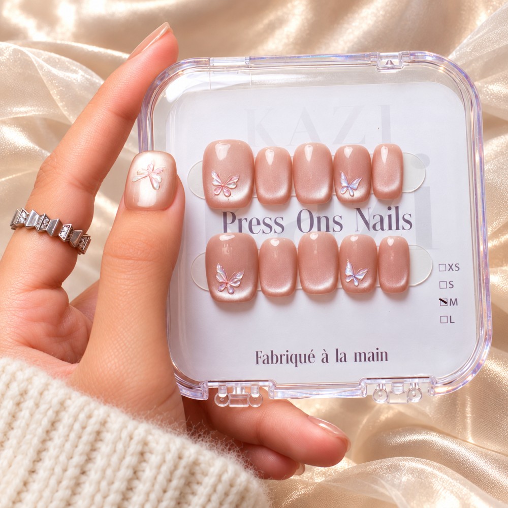 Faux Ongles Spring Blossom: Une manucure soignée, durable et réutilisable