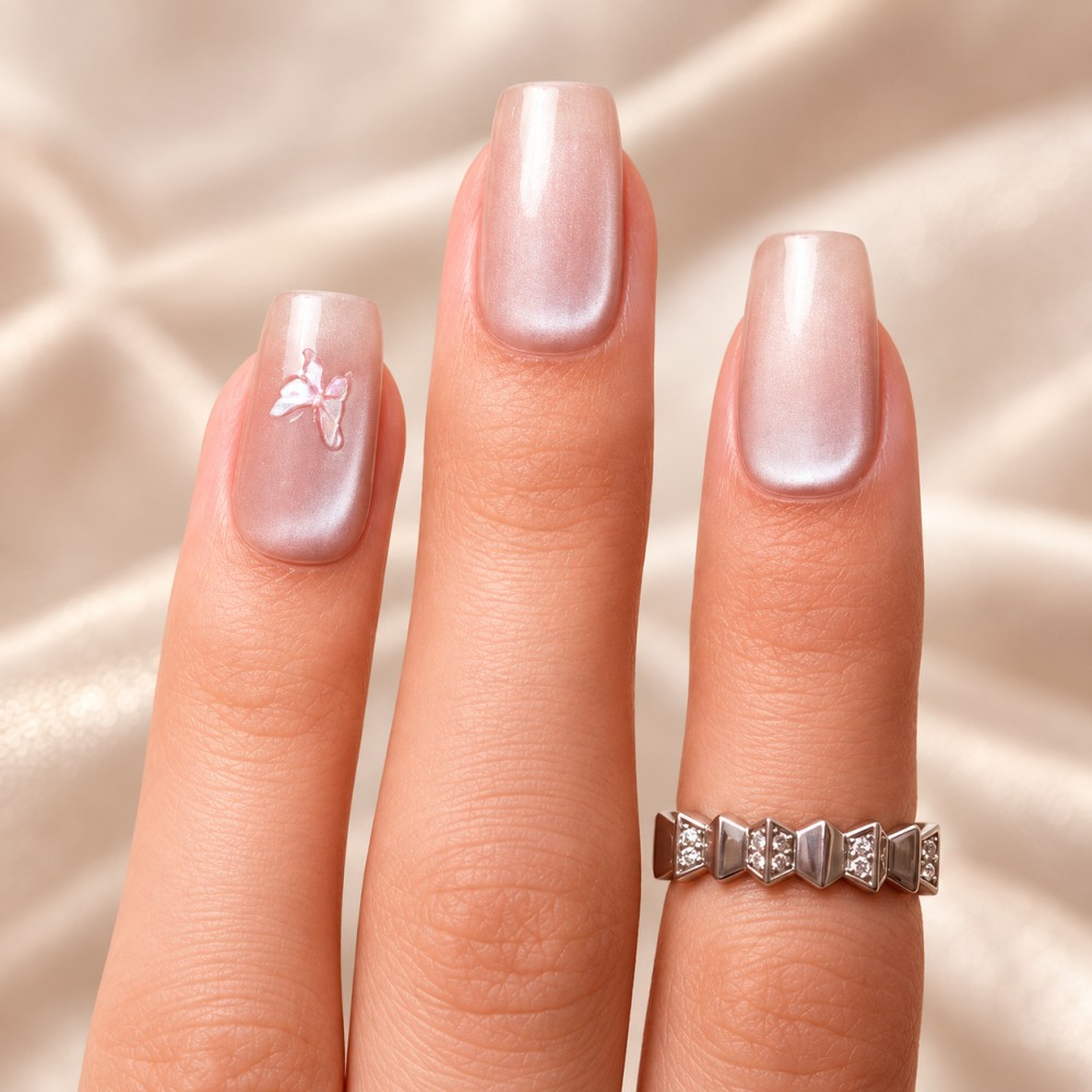 Faux Ongles Spring Blossom: Une manucure soignée, durable et réutilisable