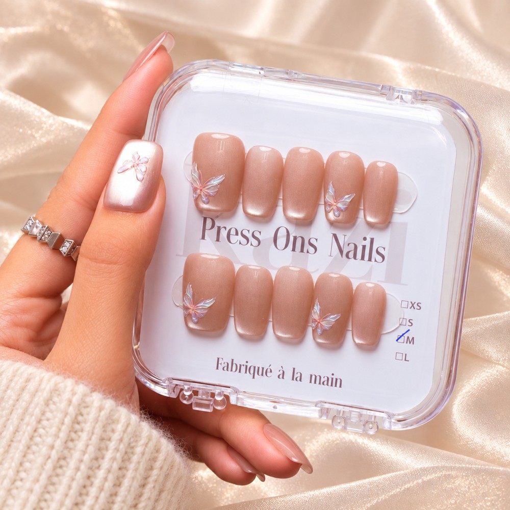 Faux Ongles Spring Blossom: Une manucure soignée, durable et réutilisable