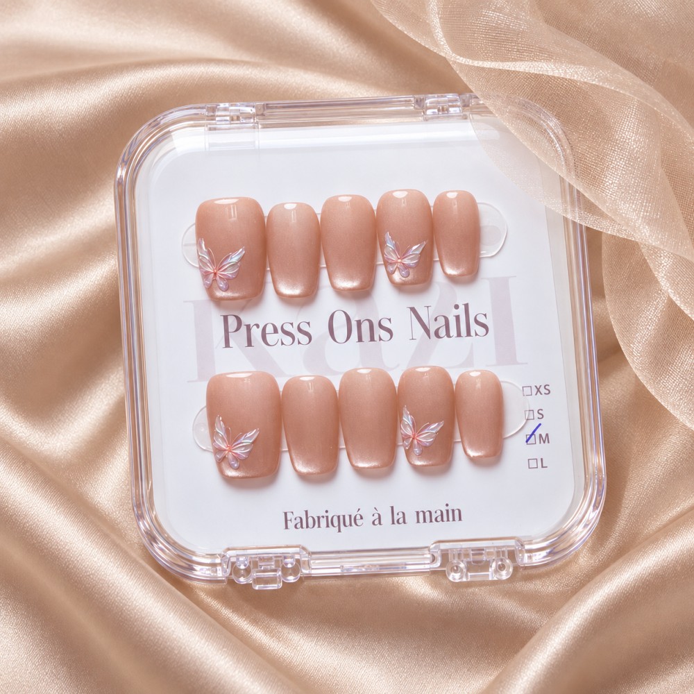 Faux Ongles Spring Blossom: Une manucure soignée, durable et réutilisable
