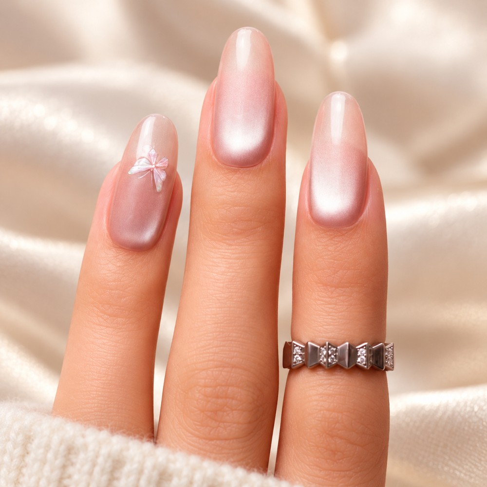 Faux Ongles Spring Blossom: Une manucure soignée, durable et réutilisable