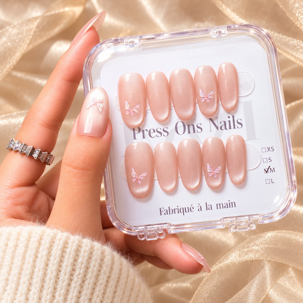 Faux Ongles Spring Blossom: Une manucure soignée, durable et réutilisable