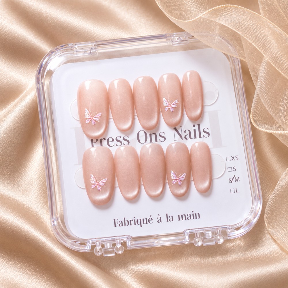 Faux Ongles Spring Blossom: Une manucure soignée, durable et réutilisable