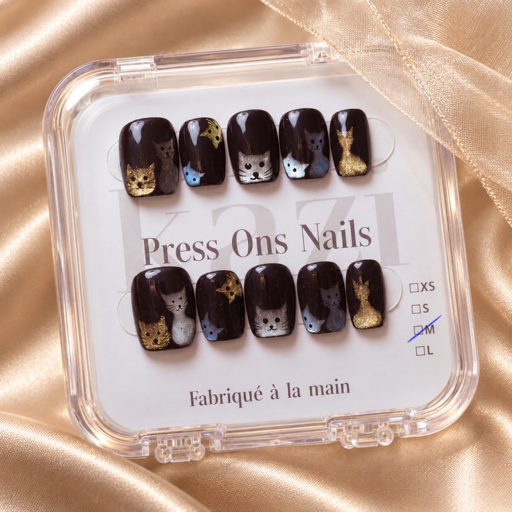 Faux Ongles Rocky Cat : Une Manucure Soignée, Durable et Réutilisable