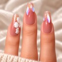 Faux Ongles Stargaze: Éclat Floral pour Vos Mains