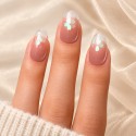 Faux Ongles Sakura : Élégance Gracieuse avec une Touche Florale |  Press on nails