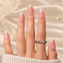 Faux Ongles Milky French |  Press on nails | Garantie Satisfaction
