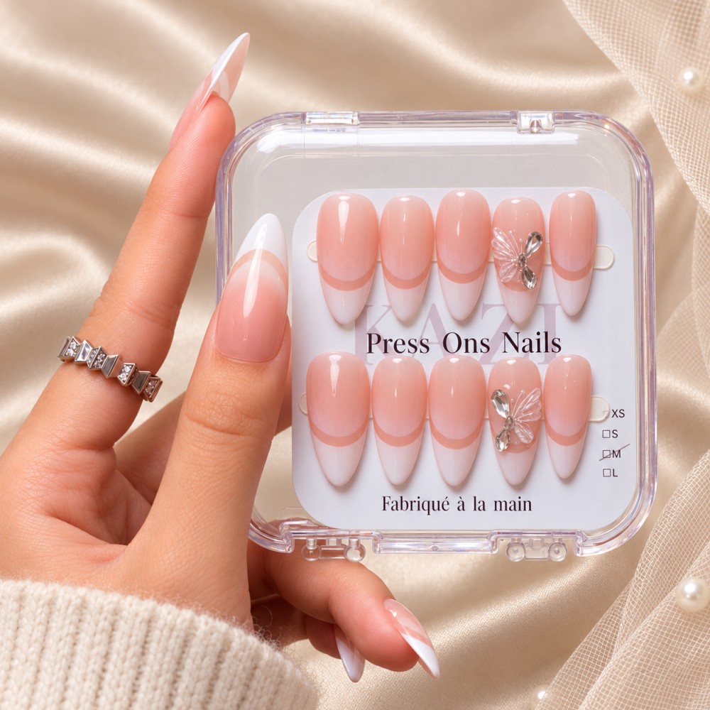 Faux Ongles Butterfly Dream : Élégance et Grâce avec une Touche de Féerie