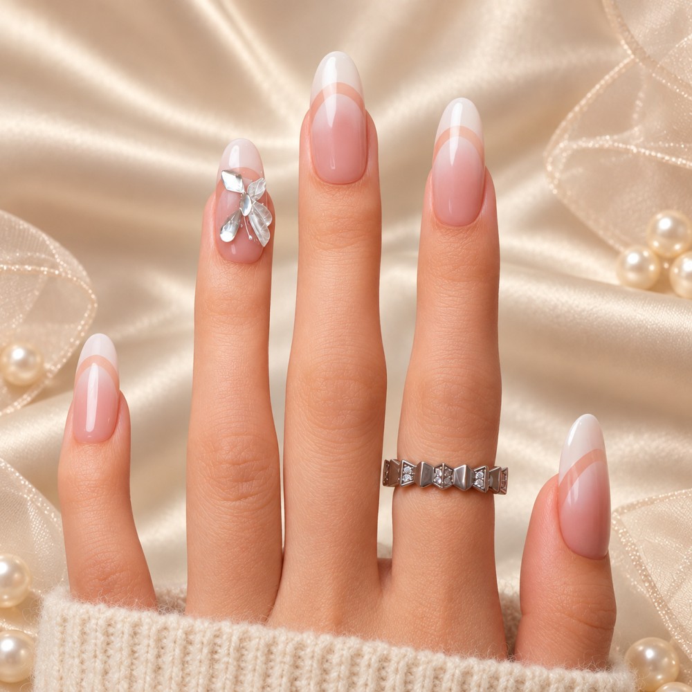 Faux Ongles Butterfly Dream : Élégance et Grâce avec une Touche de Féerie