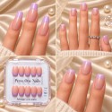Faux Ongles Lucky Lavender: Lavande Pastel avec Design Minimaliste Moderne