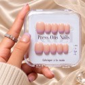 Faux Ongles Lucky Lavender: Lavande Pastel avec Design Minimaliste Moderne