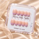 Faux Ongles Lucky Lavender: Lavande Pastel avec Design Minimaliste Moderne