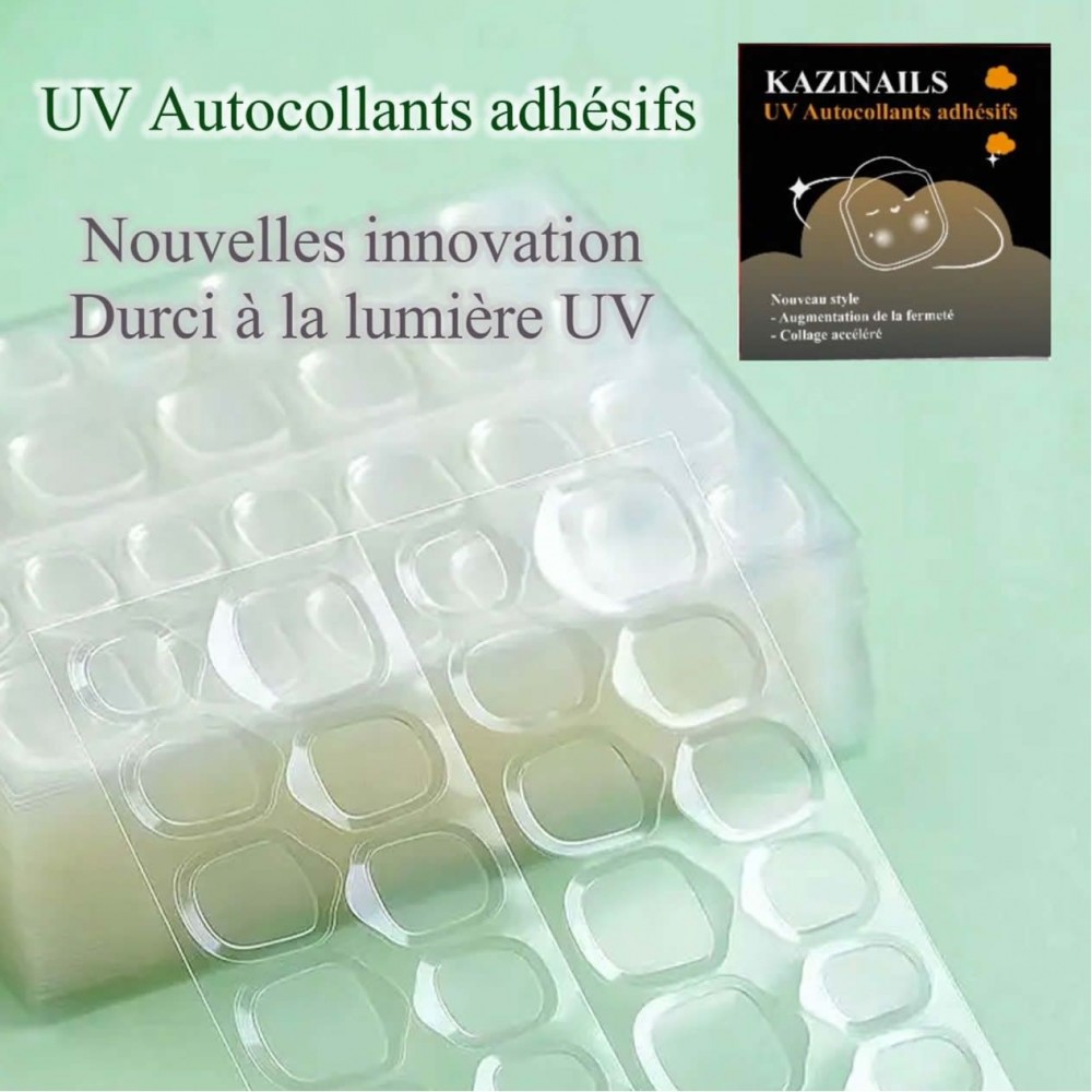 Faux Ongles Gel pad UV Autocollants adhésifs |  Press on nails | Li...