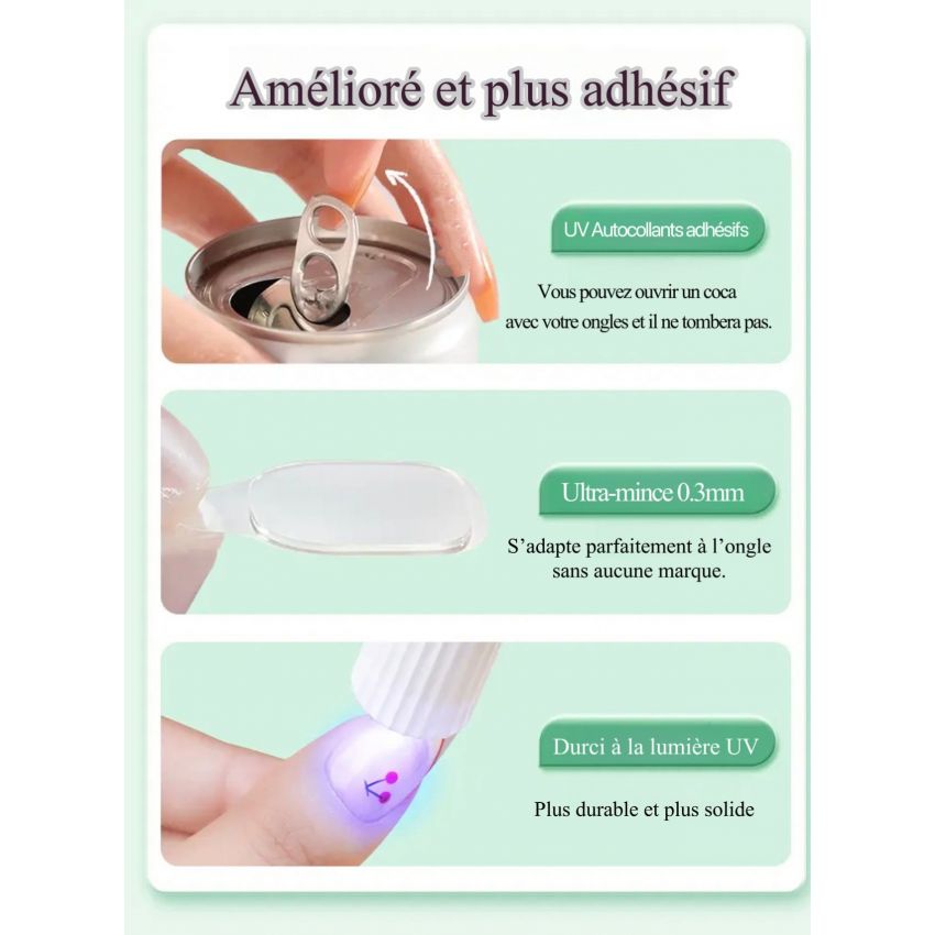 Gel pad UV Autocollants adhésifs