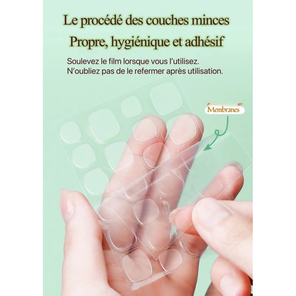 Press on nails Gel pad UV Adhesive Stickers  Kazinails