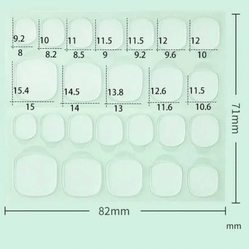 Press on nails Gel pad UV Adhesive Stickers  Kazinails