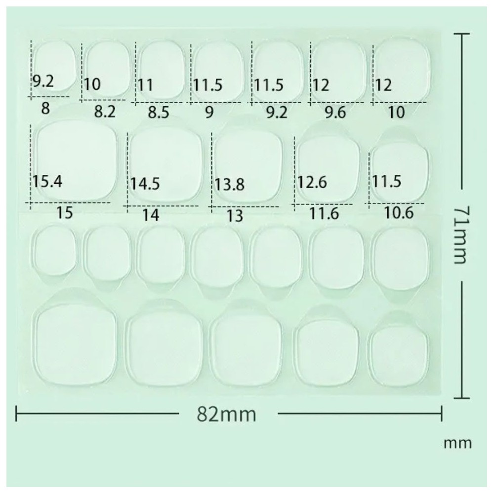 Press on nails Gel pad UV Adhesive Stickers  Kazinails