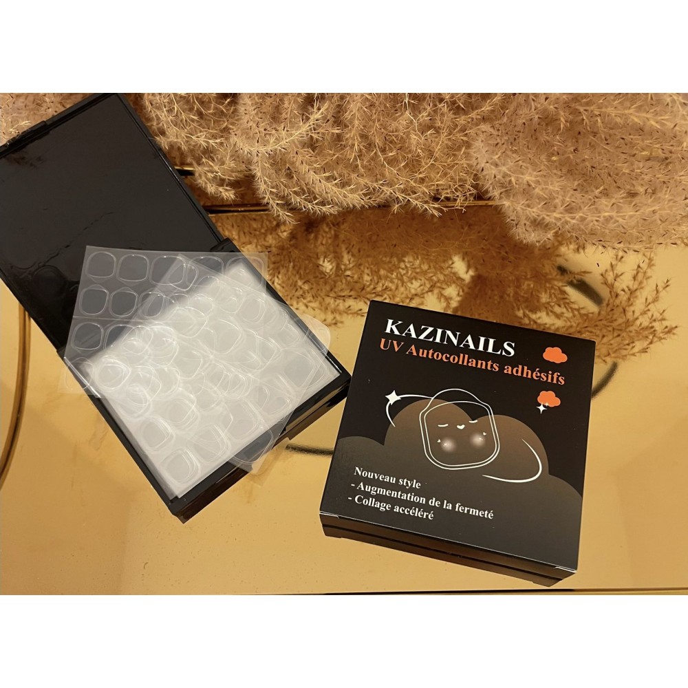 Press on nails Gel pad UV Adhesive Stickers  Kazinails