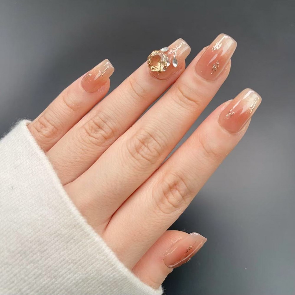 Faux Ongles "Astéria" Kazinails – Manucure Éclatante et Élégante