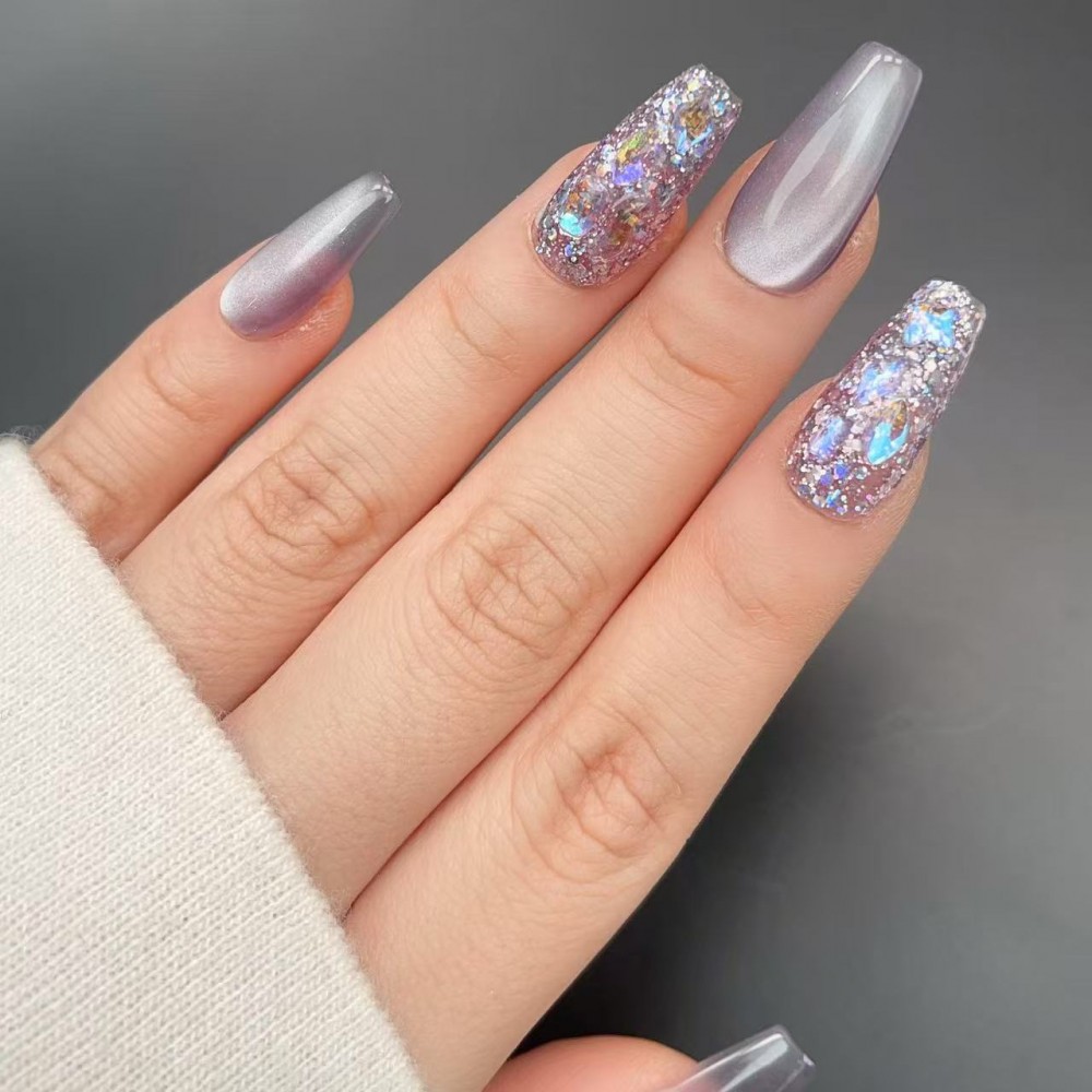 Faux Ongles Galaxy |Faits à la main, réutilisables |Qualité artisanale