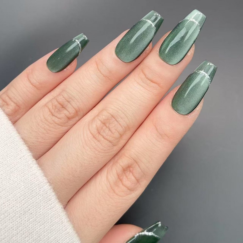 Faux Ongles Jade | Faits à la main| Réutilisables et durables