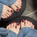 Kazinails - Handmade Artisan Fake Nails | Féline Model - Elegant and Durable Adhesive Pedicure